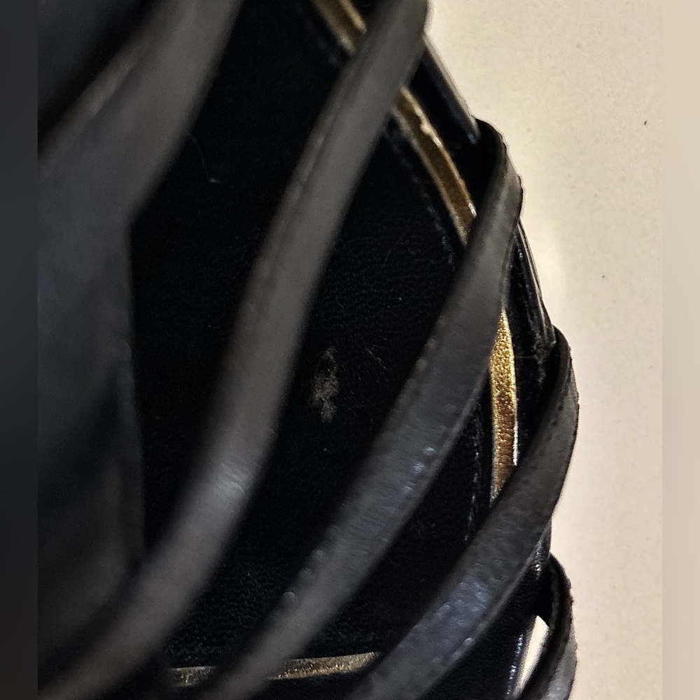 NWOT Ralph Lauren Francine Black Gladiator 4.75” Heels - Picture 14 of 15